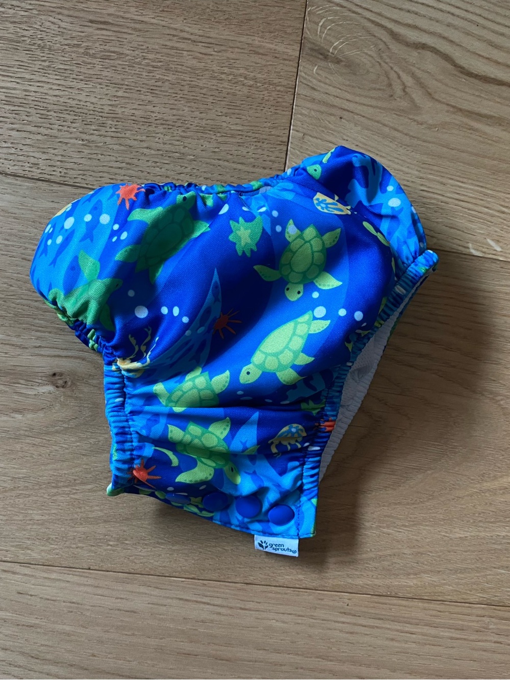 Green Sprouts Blue Turtle Print Swim Diaper